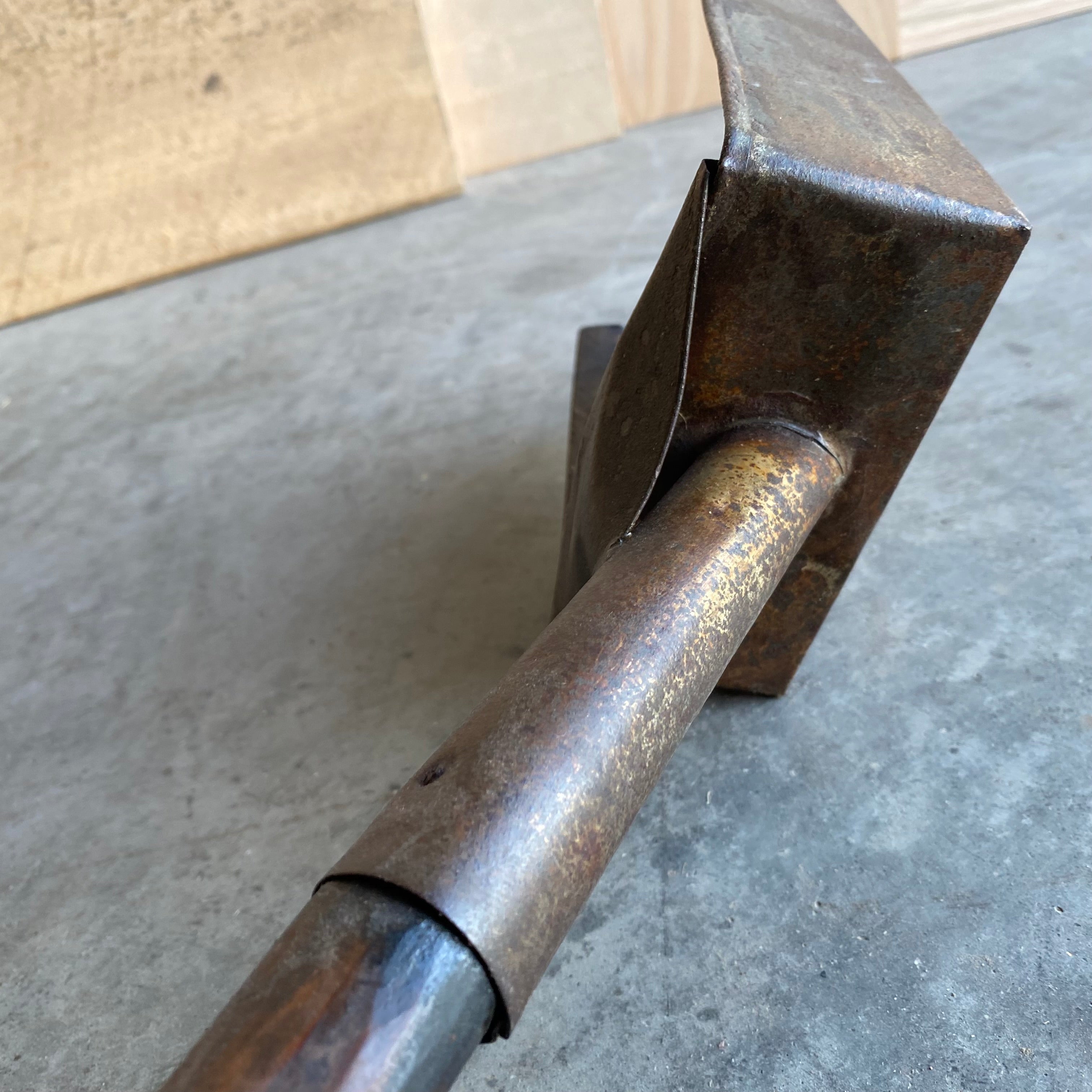 Primitive Sifting Scoop: 1800s Antique Wood and Tin Grain Scoop
