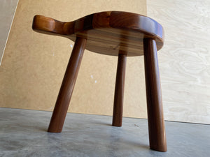 Milk Stool | Foot Stool | Plant Stand | Striped | Walnut