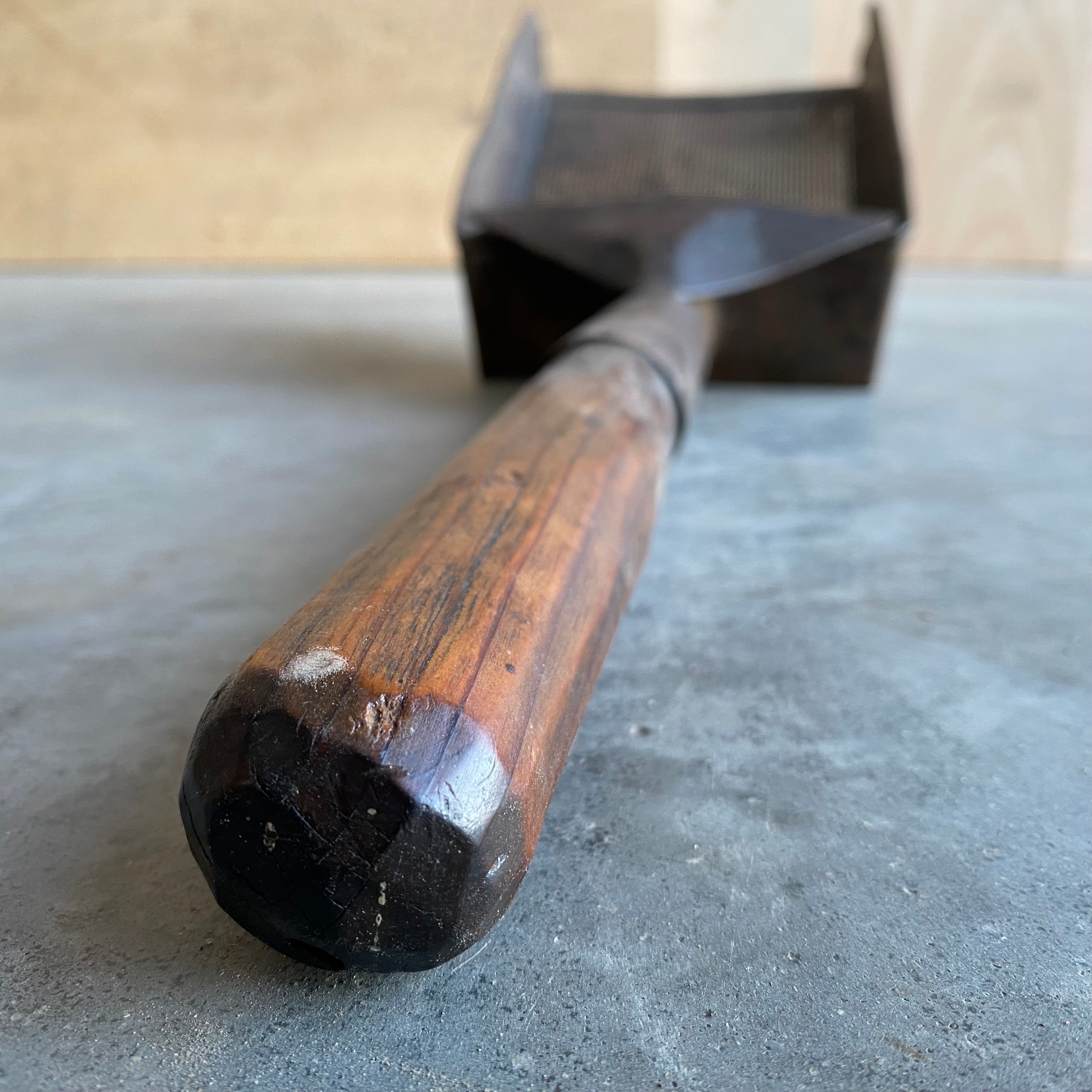 Primitive Sifting Scoop: 1800s Antique Wood and Tin Grain Scoop