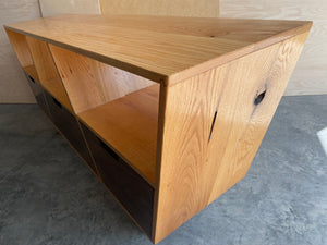 Angled 3-Drawer Credenza | Console | Oak | Walnut