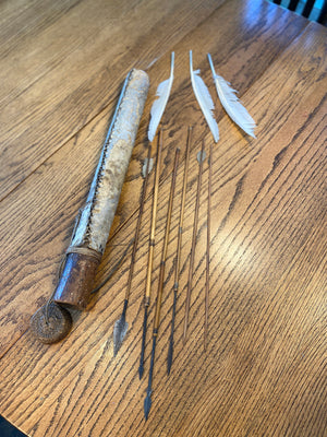 Primitive African Arrows With Quiver