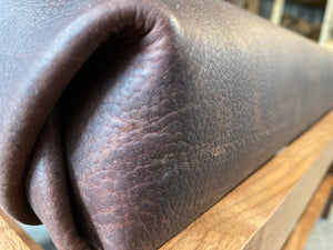Ottoman | Walnut Leather